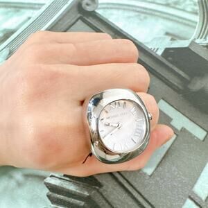 Michael Kors MK4873 Rylee Silver-Tone Ring Watch